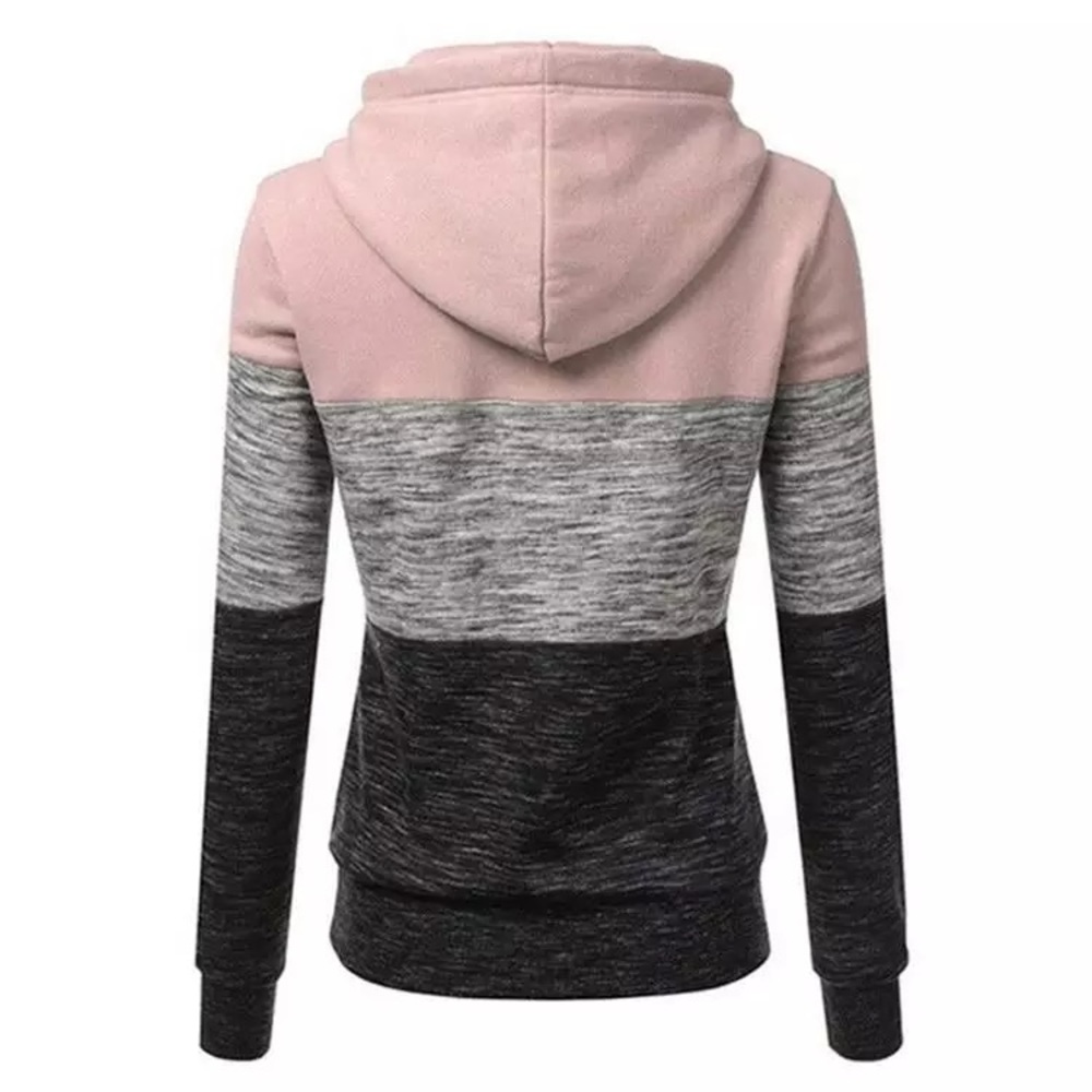 Colorblock Drawstring Hoodie - Picture 2 of 3